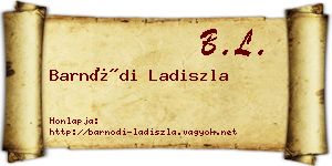 Barnódi Ladiszla névjegykártya